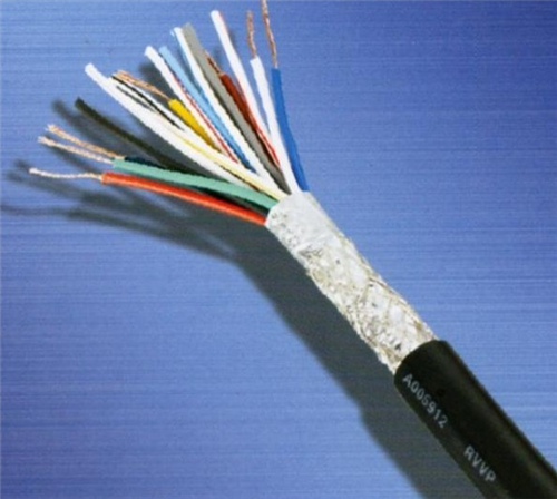 纯铜 国标屏蔽线 0.4平方 2芯 RVVP 2*0.4 信号线 电线电缆电源线卖价