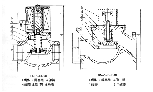 煤氣電磁閥結(jié)構(gòu)圖