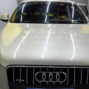Audi car after using liquid glass coating