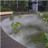 休闲广场园林喷雾人造雾景观案例