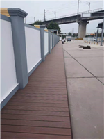 陕西咸运集团有限公司塑木地板安装现场