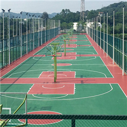 重庆长寿区中国移动通信集团硅PU篮球场地胶