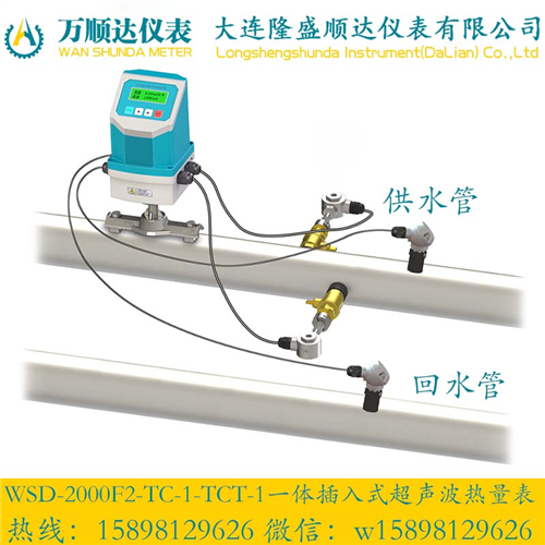 WSD-2000RF2-TC-1-TCT-1一体插入式超声波热量表