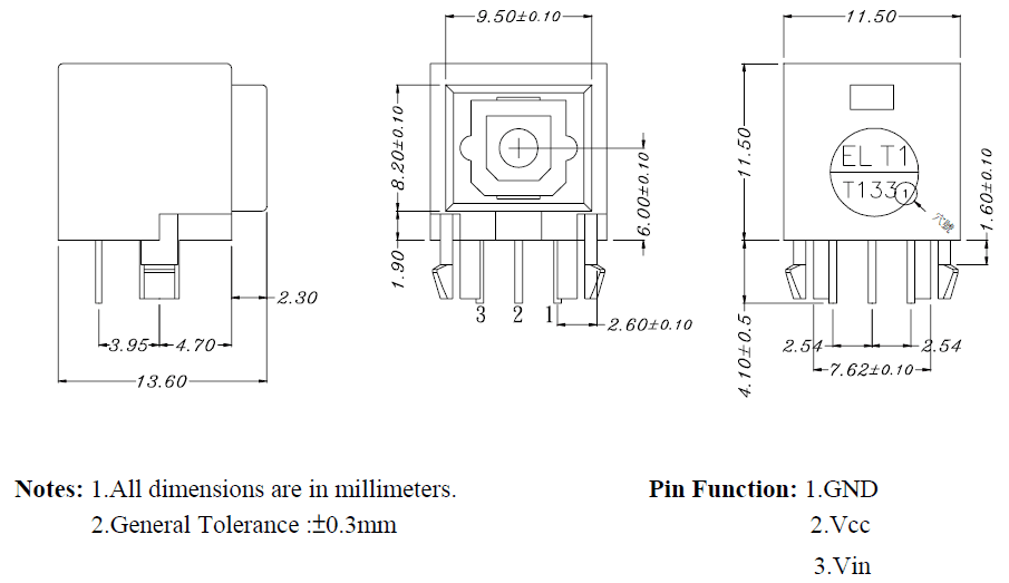 PLT133-T1尺寸