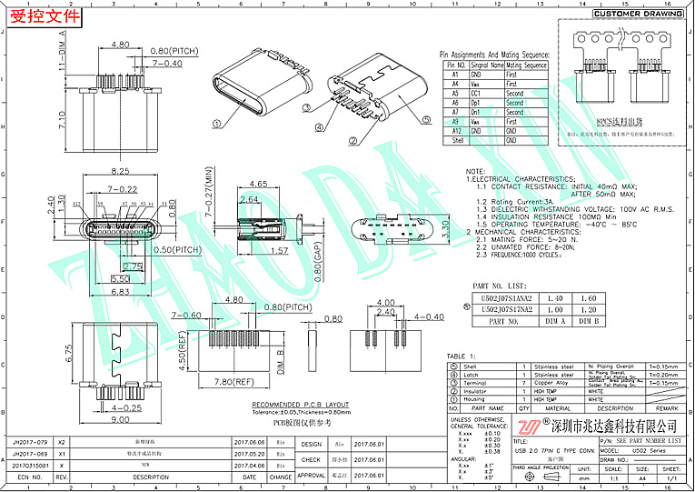 USB连接器