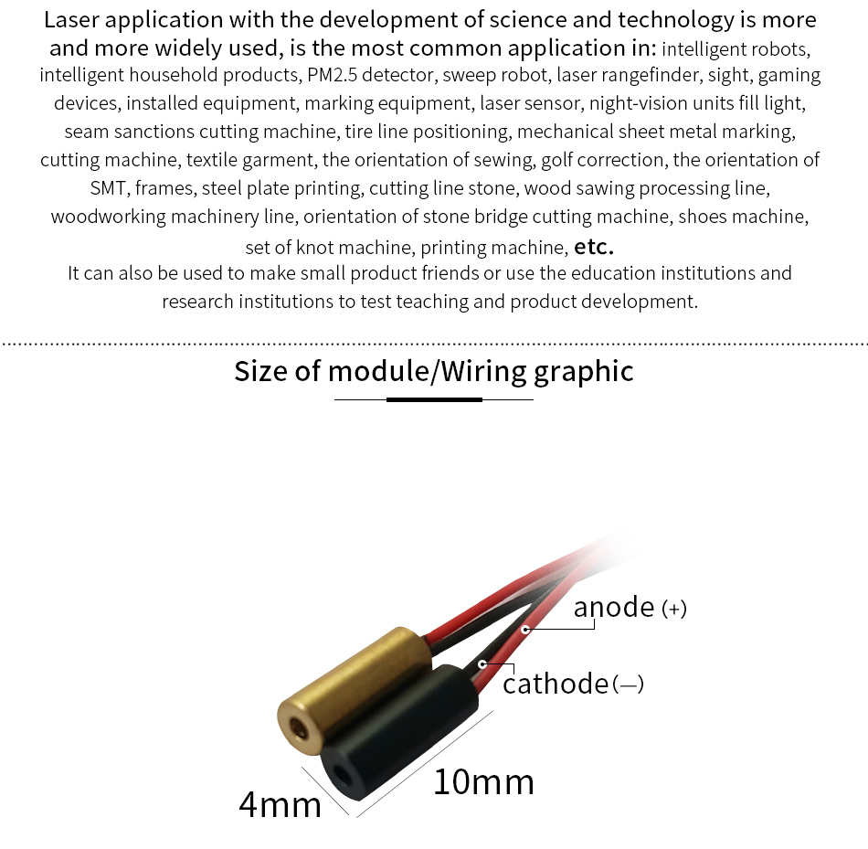 650nm5mw super small size dot5