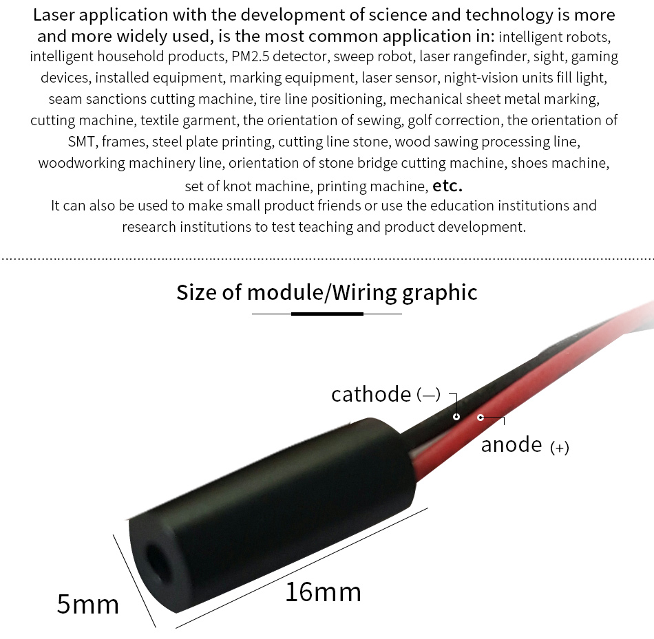 650nm5mw line laser5