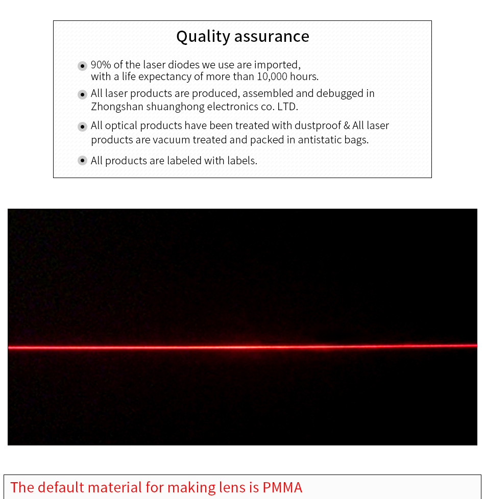 635nm 100mw red line laser module red laser marking industrial grade production locator cutting dist6