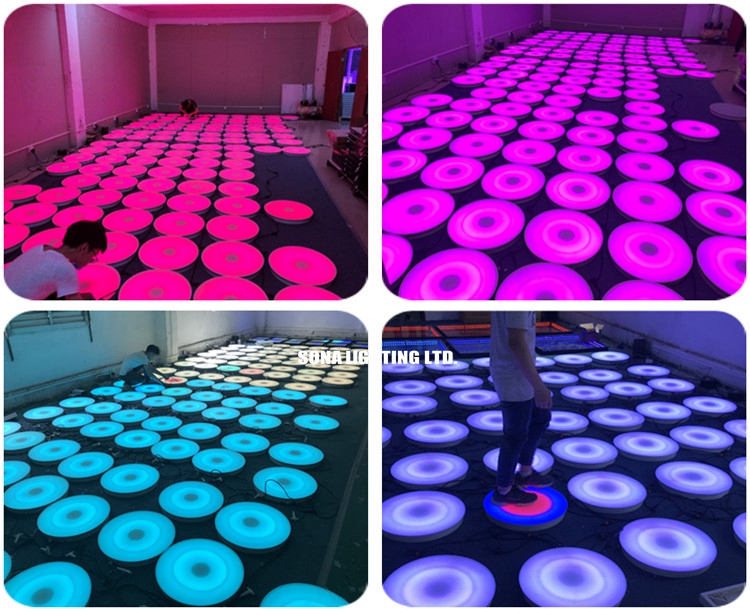 RGB LED Circle dance floor light