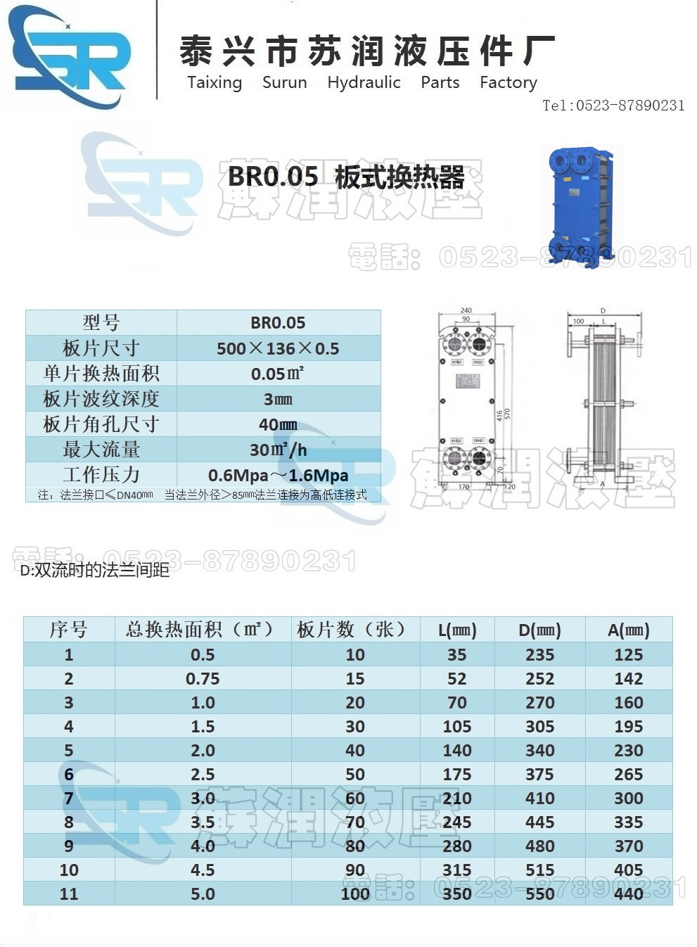 SR-BR板式冷却器