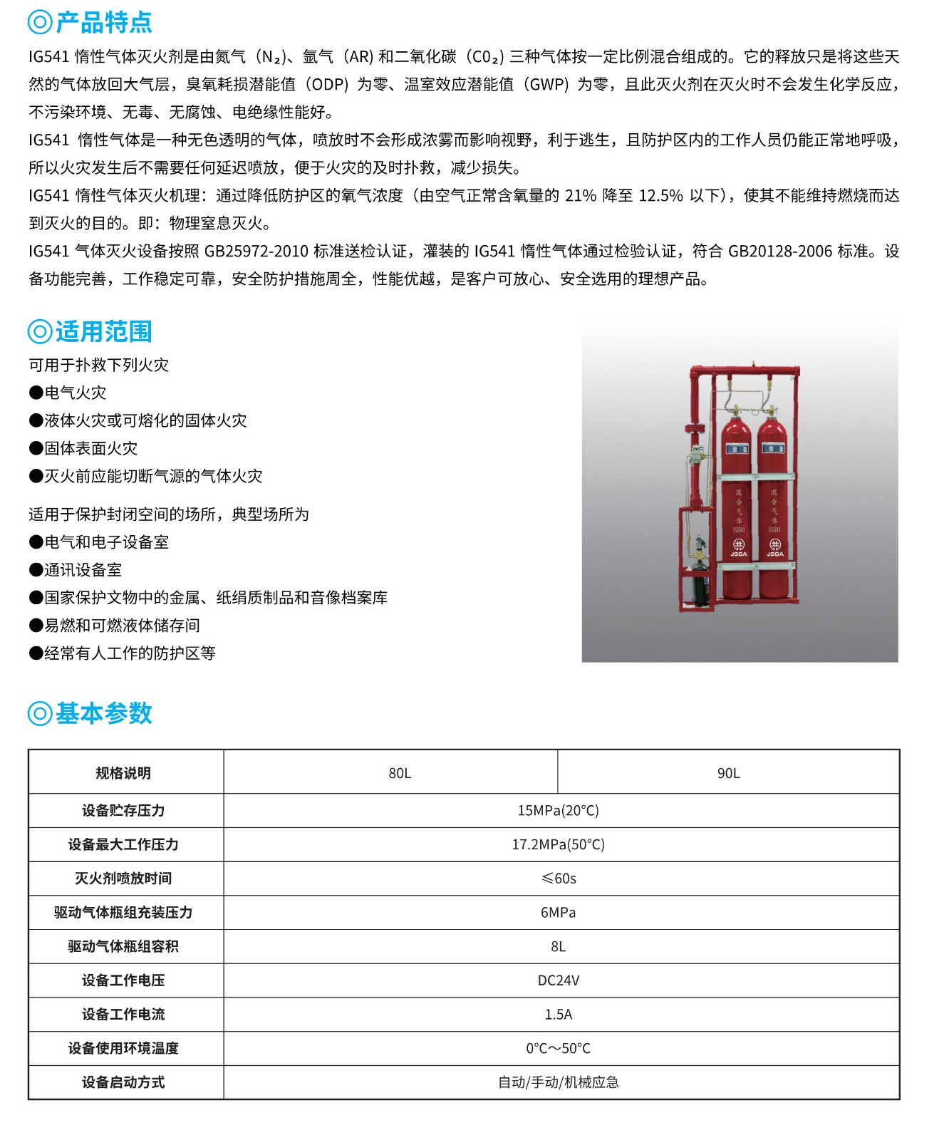 供应七氟丙烷IG541气体灭火系统100L-120L-150L 贵州共安消防设备有限公司主要产品有:气体灭火系统、七氟丙烷、泡沫灭火剂、泡沫罐、消防泡沫罐、自动消防水炮、电控消防水炮、防爆消防水炮、细