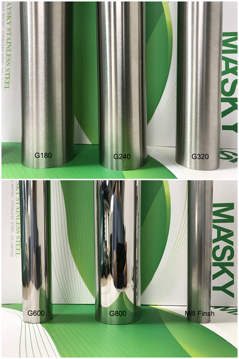 maysky stainless steel round tube surface finish