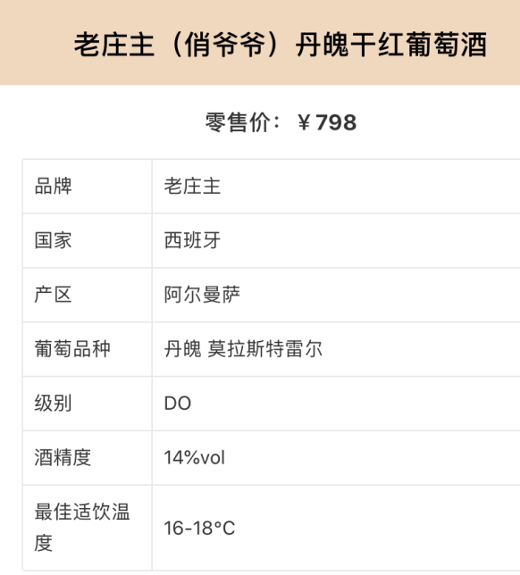 老庄主俏爷爷丹魄干红葡萄酒