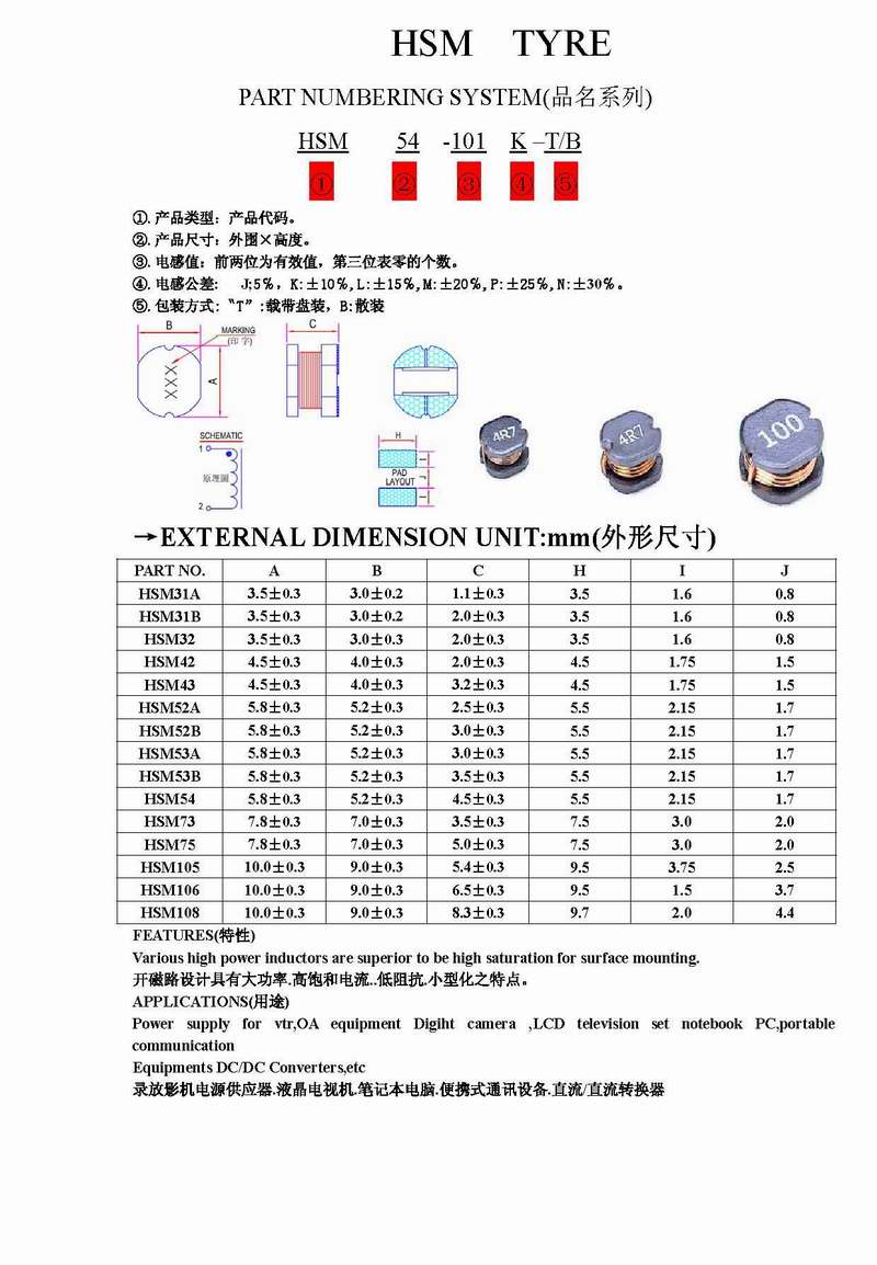 CD系列电感