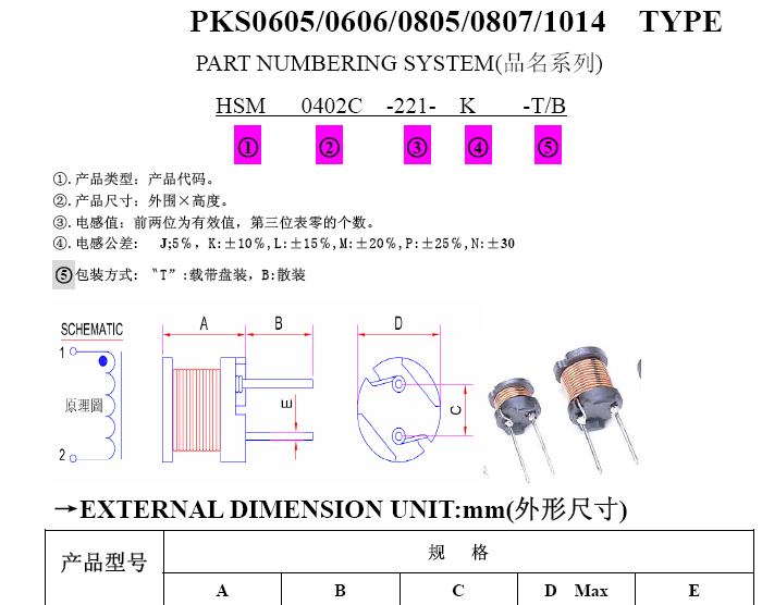 插件电感