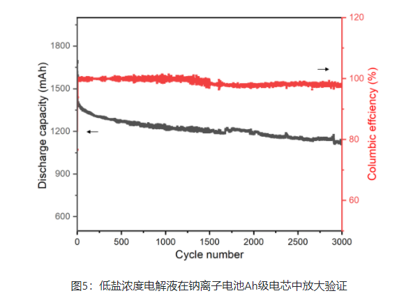 低鹽濃度電解液