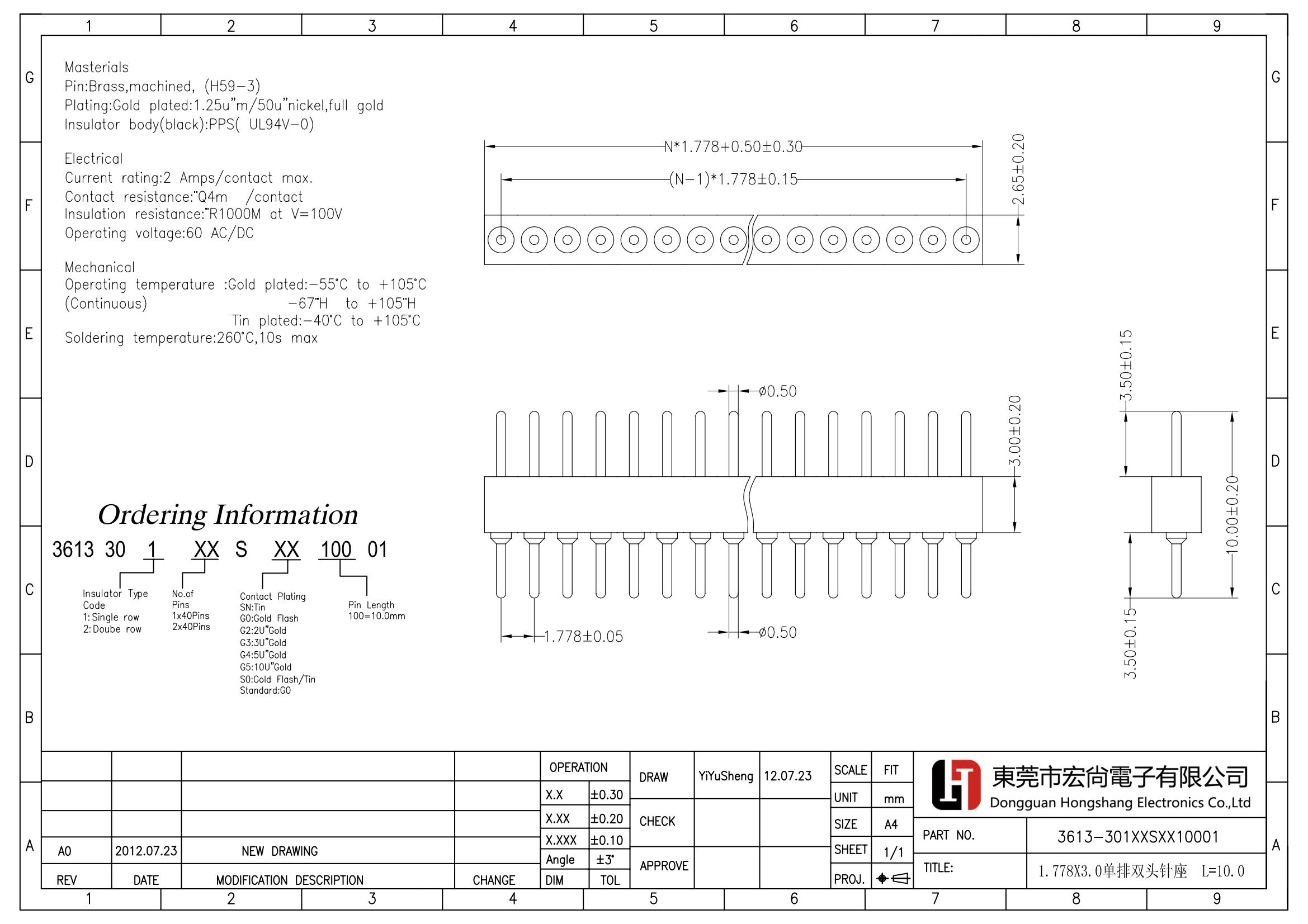 1.778 round pin header