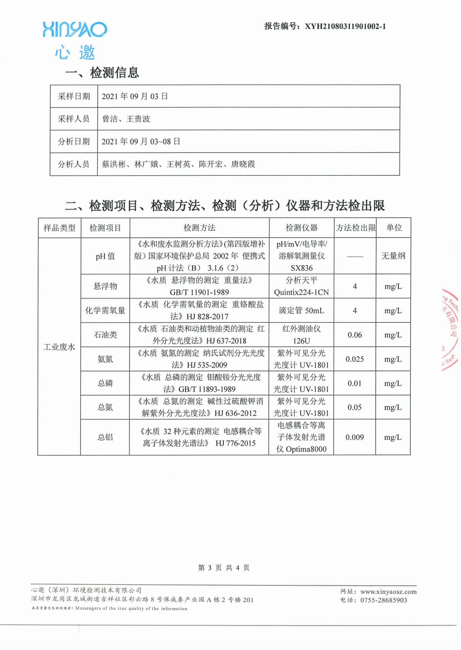 廢水檢測報告093