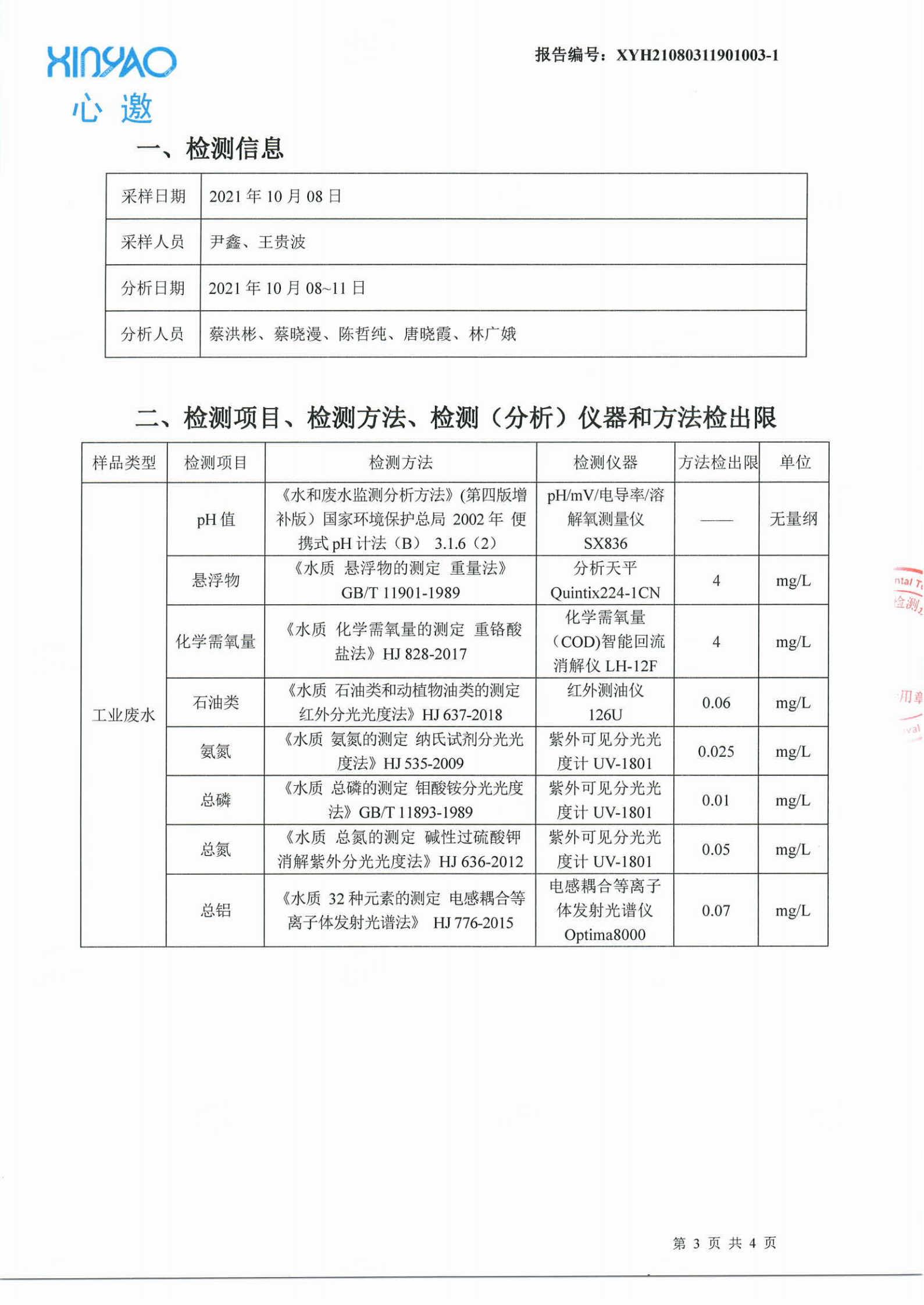 廢水檢測(cè)報(bào)告3