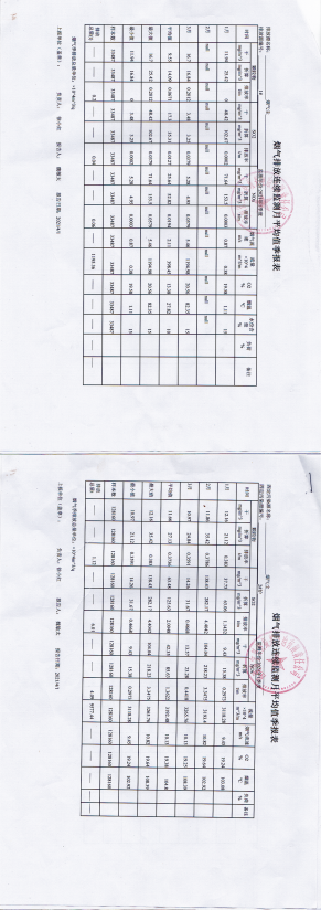 2021年1季度在線監(jiān)測數(shù)據(jù)