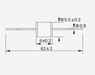 陶瓷放電管  直插 5DL Φ5.5x6