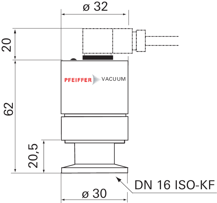 TPR 270，DN 16 ISO-KF