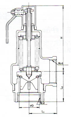 SL-37安全阀图片及尺寸图