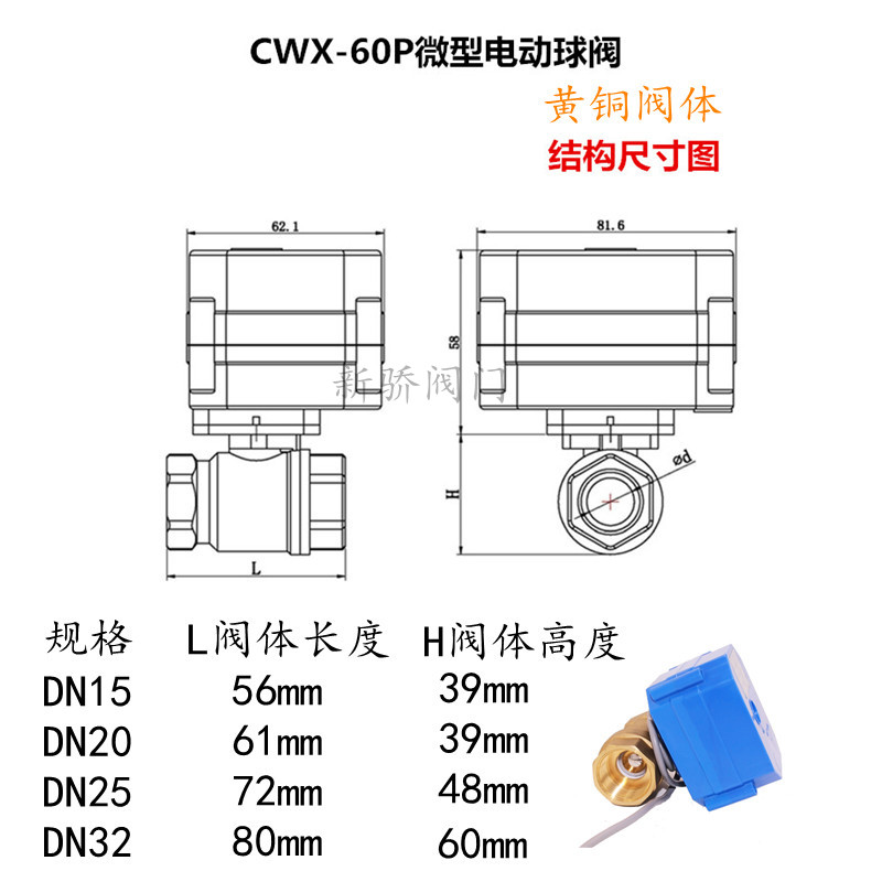 CWX-60P微型電動(dòng)閥門