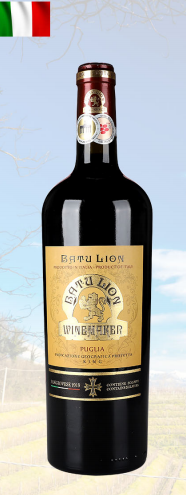 巴图狮金狮红葡萄酒1