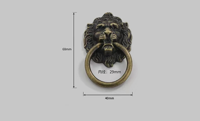 Cabinet Knobs Pulls Lion Head Ring Pulls Handle