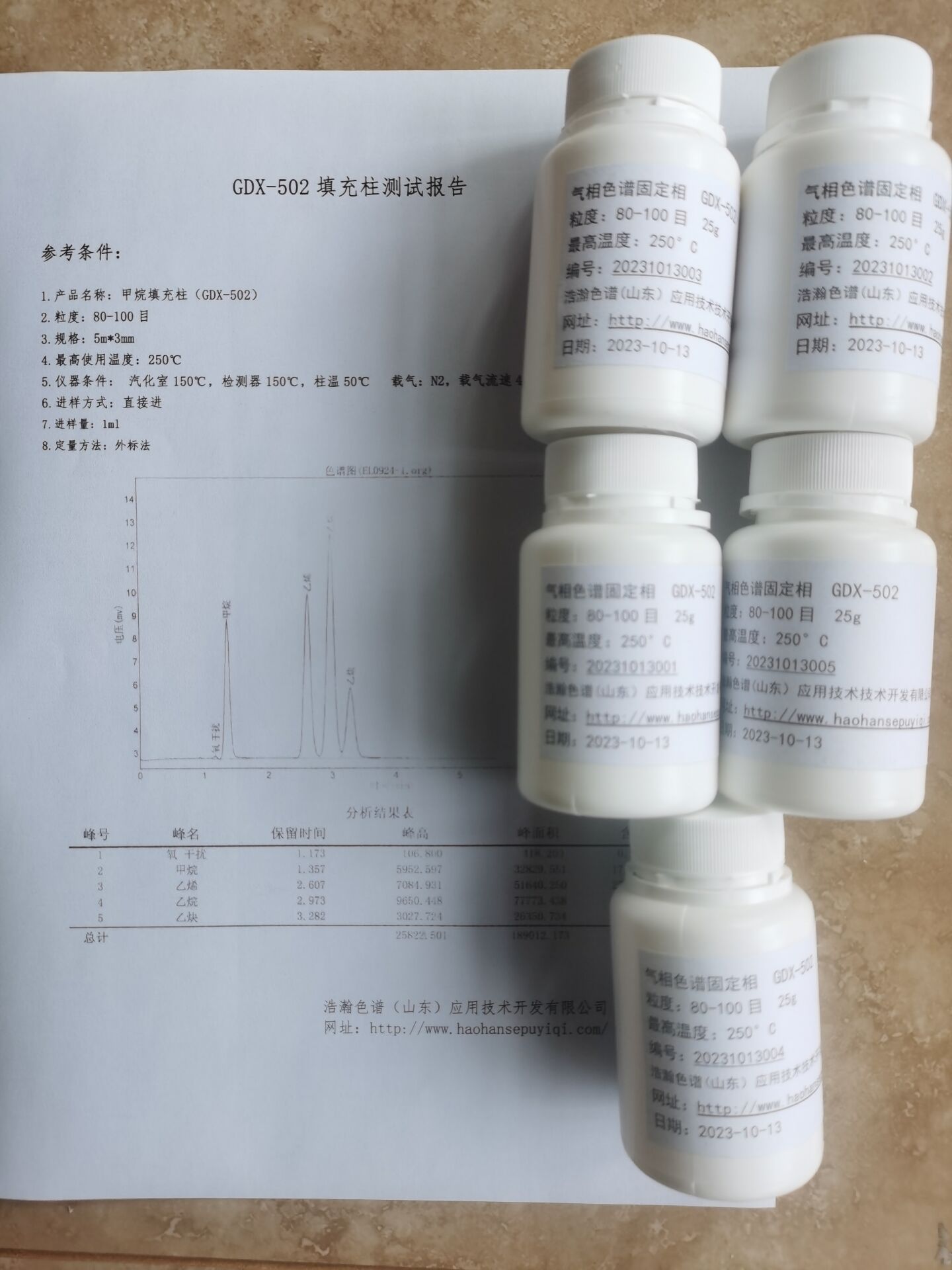 5A分子篩填充柱