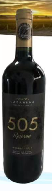 505珍藏马尔贝克干红葡萄酒1