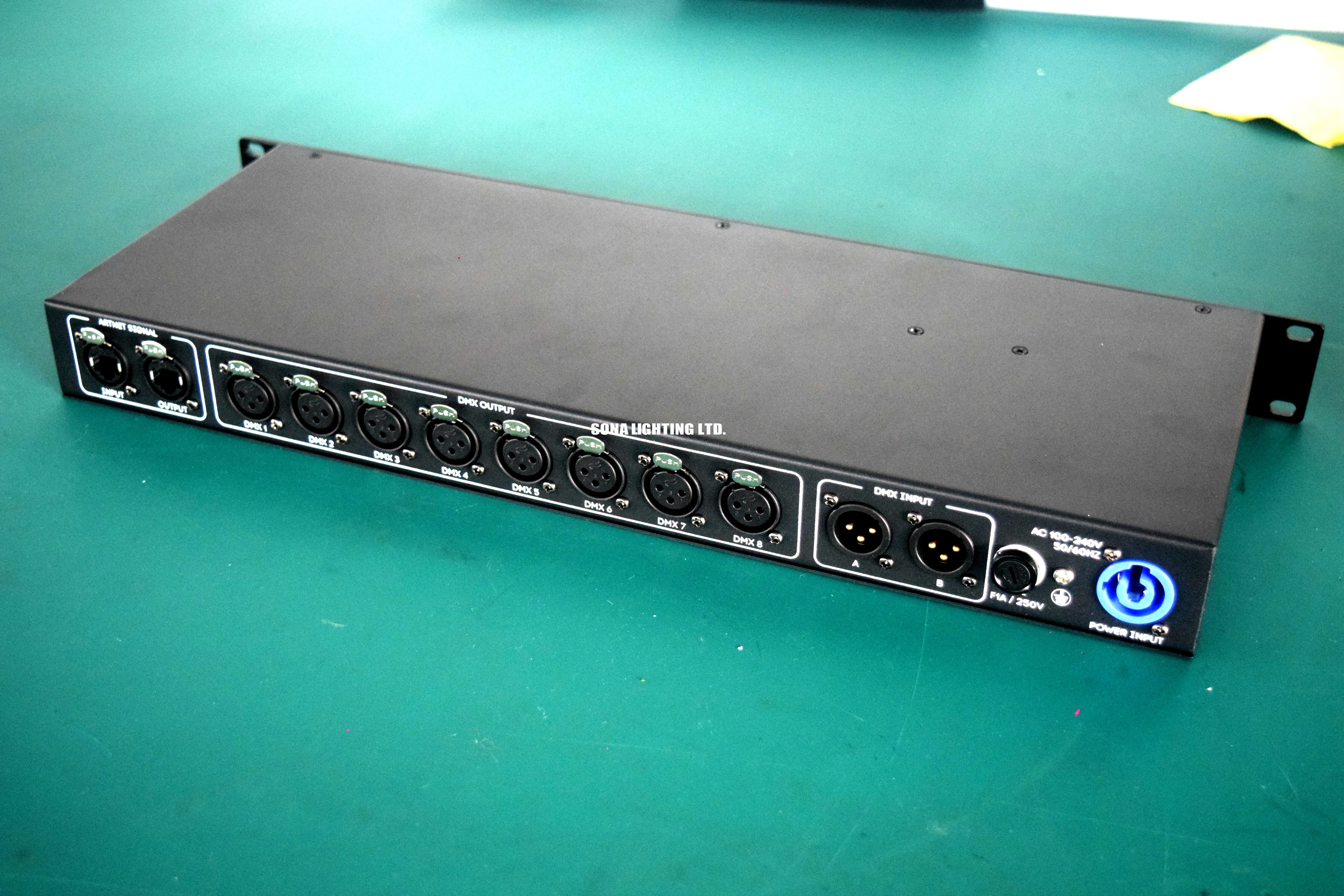 8 Way ArtNET DMX Network Extender