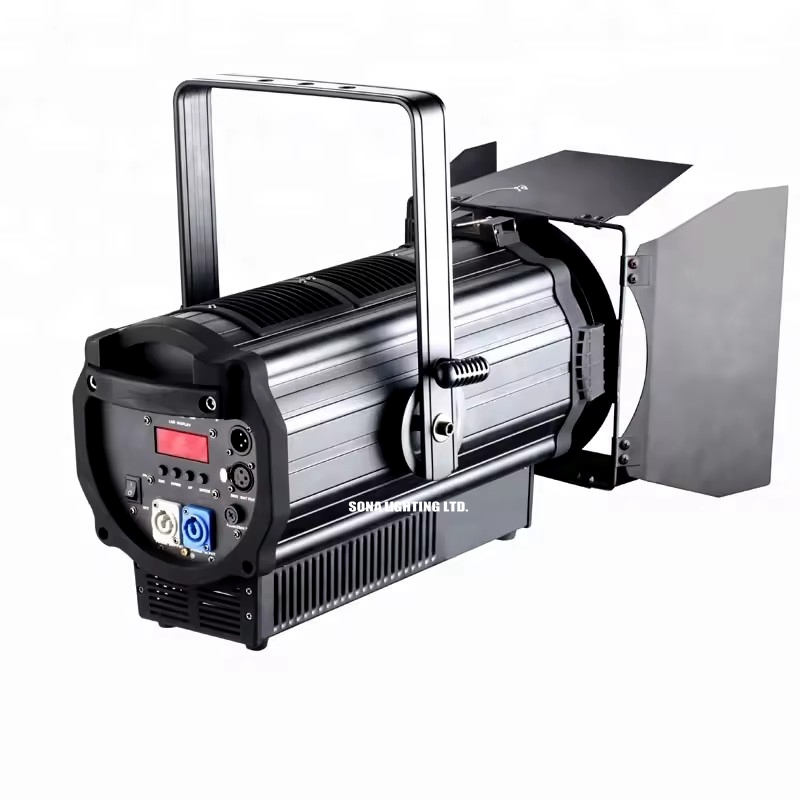 Silent led zoom fresnel spot light