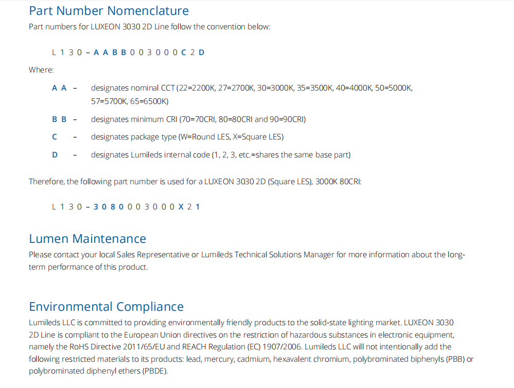 LUXEON 3030 2D