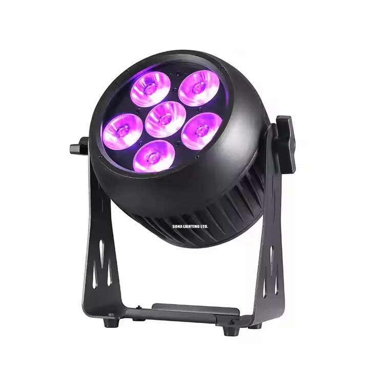 2.4G wireless dmx battery powered ir remote 6*20W Par LED IP65 Waterproof