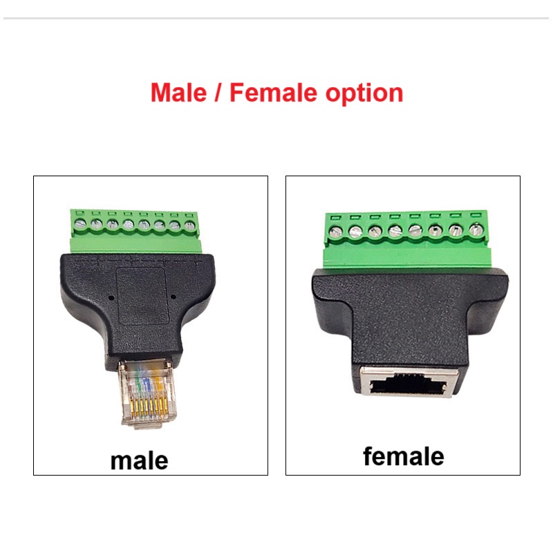 RJ45 Female to 8Pin Female Adapter4