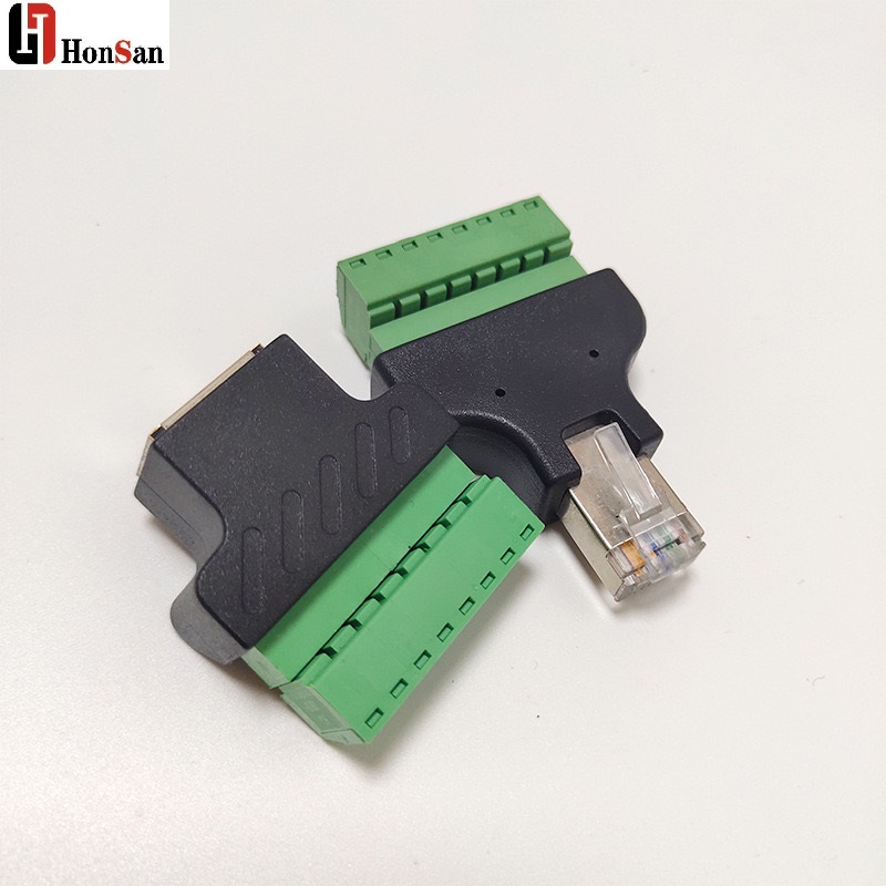 RJ45 Female to 8Pin Female Adapter6