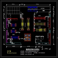 江西药店货架设计平面图