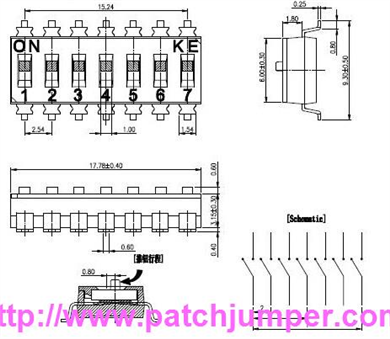 上海 拨码DSIC07LSGET(Surface Mount DIP SW)拨码开关