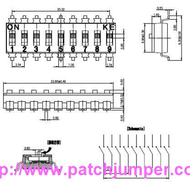 广东DSIC09LSGET (Surface Mount DIP SW)拨码【开关】