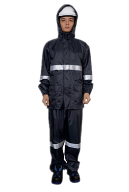3M R2911 藏青色警示服/雨衣 PVC防水安全
