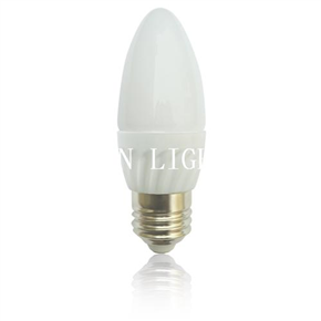E27 thermal plastic candle LED light bulb