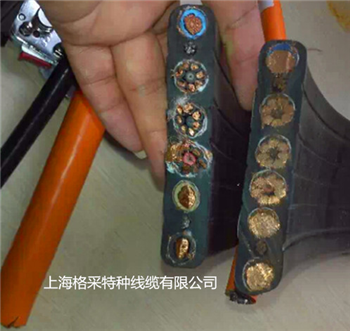上海格采高柔性升降机用扁平电缆起重机升降机转盘电缆7*6平方