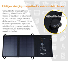 11 W Solar foldable Portable Charger
