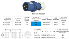 Industry Plug RS013K(RS023K)