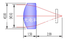 30 small size 3 * 1.5 MM glass laser focus lens 