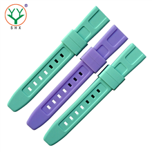 496-18MM flat silicone strap factory sale