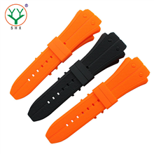542-35MM  curved silicone strap new strap watch band factory sale