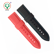 456-24mm  flat silicone strap comfortable strap breathable strap factory sale